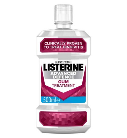 Listerine Advanced Defence Crisp Mint Gum Treatment 500ml