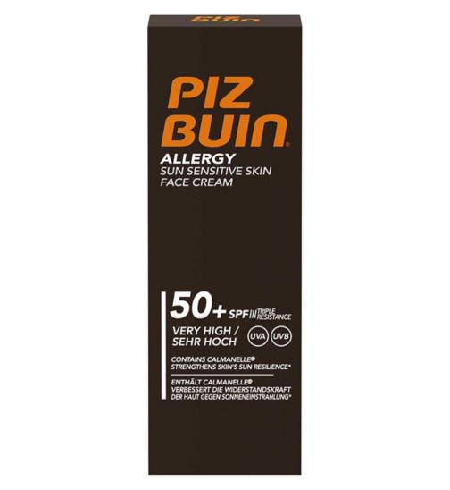 Piz Buin Allergy Sun Sensitive Face Cream SPF50+ 50ml