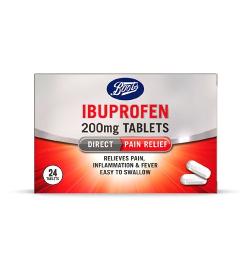 Boots Ibuprofen 200mg Tablets - 24 Tablets