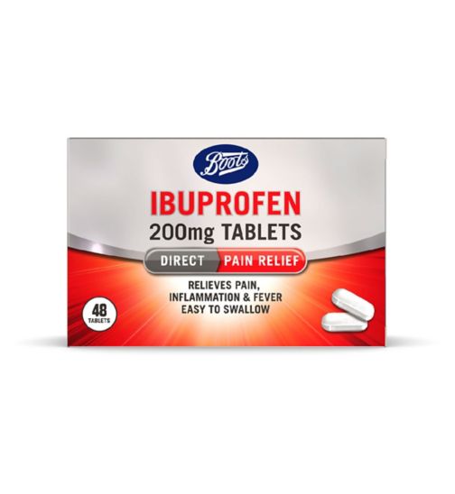 Boots Ibuprofen 200mg Tablets - 48 Tablets