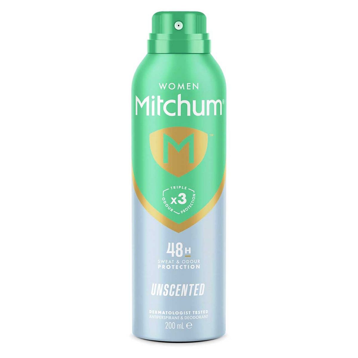 Mitchum Women Triple Odor Defense Unscented200 Ml, 200Ml