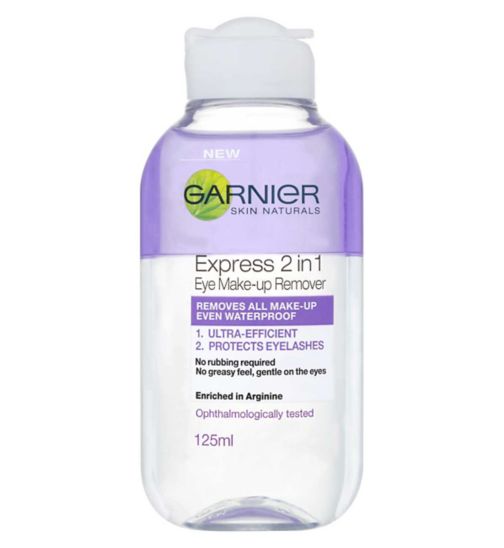 Garnier Skin Naturals 2in1 Eye Make Up Remover 125ml