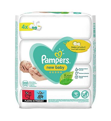 New Baby Sensitive Wipes - 200Wipes (4x50)