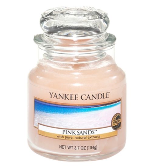 Yankee Candles Classic Small Jar Candle in Pink Sands
