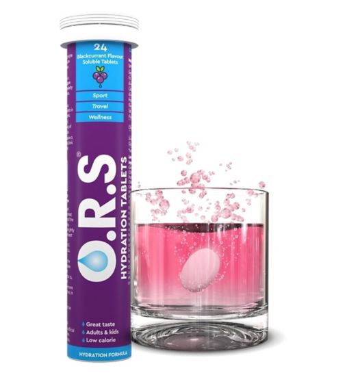 O.R.S. Hydration Tablets Blackcurrant Flavour - 24 Tablets