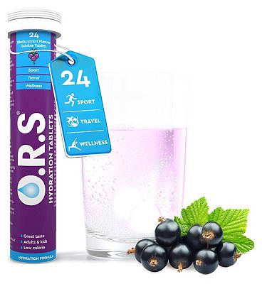 O.R.S. Oral  Salts Blackcurrant Flavour - 24 Tablets