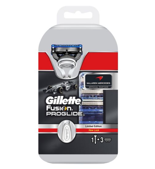 Gillette Fusion ProGlide F1 Razor + 3 Blades Limited Edition Pack