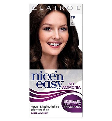 Nice’n Easy No-Ammonia Shade 79 Dark Brown up to 24 Shampoos