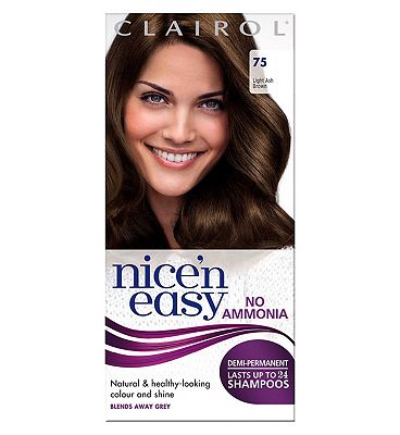 Nice'n Easy No-Ammonia Shade 75 Light Ash Brown Hair Colour