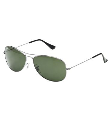Ray-Ban RB3362 Cockpit Unisex Sunglasses - Silver image number 2
