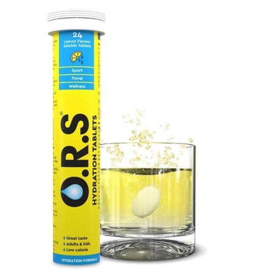 O.R.S. Hydration Tablets Lemon Flavour - 24 Tablets