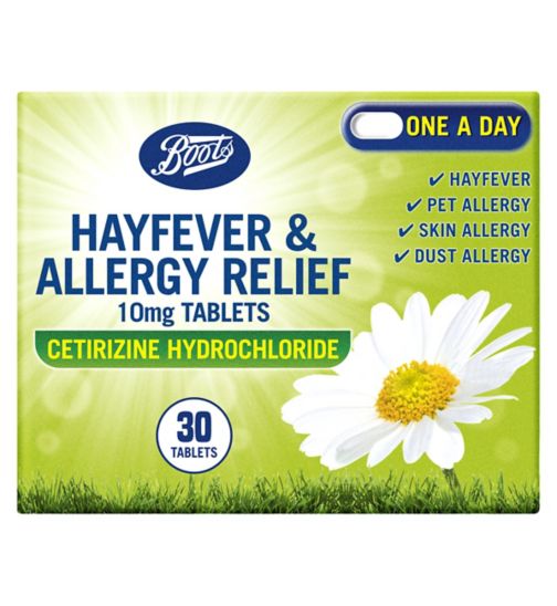 Boots Hayfever & Allergy Relief 10mg Tablets (30 Tablets)