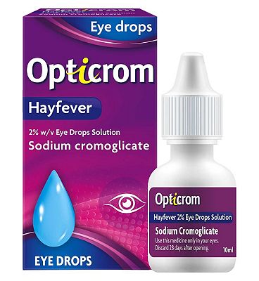 Click to view product details and reviews for Opticrom Hayfever Eye Drops 10ml.