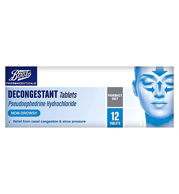 Boots Decongestant Tablets - 12 Tablets