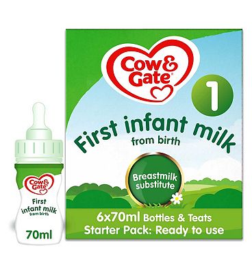 Cow & Gate 1 First Infant Milk from Newborn Starter Pack