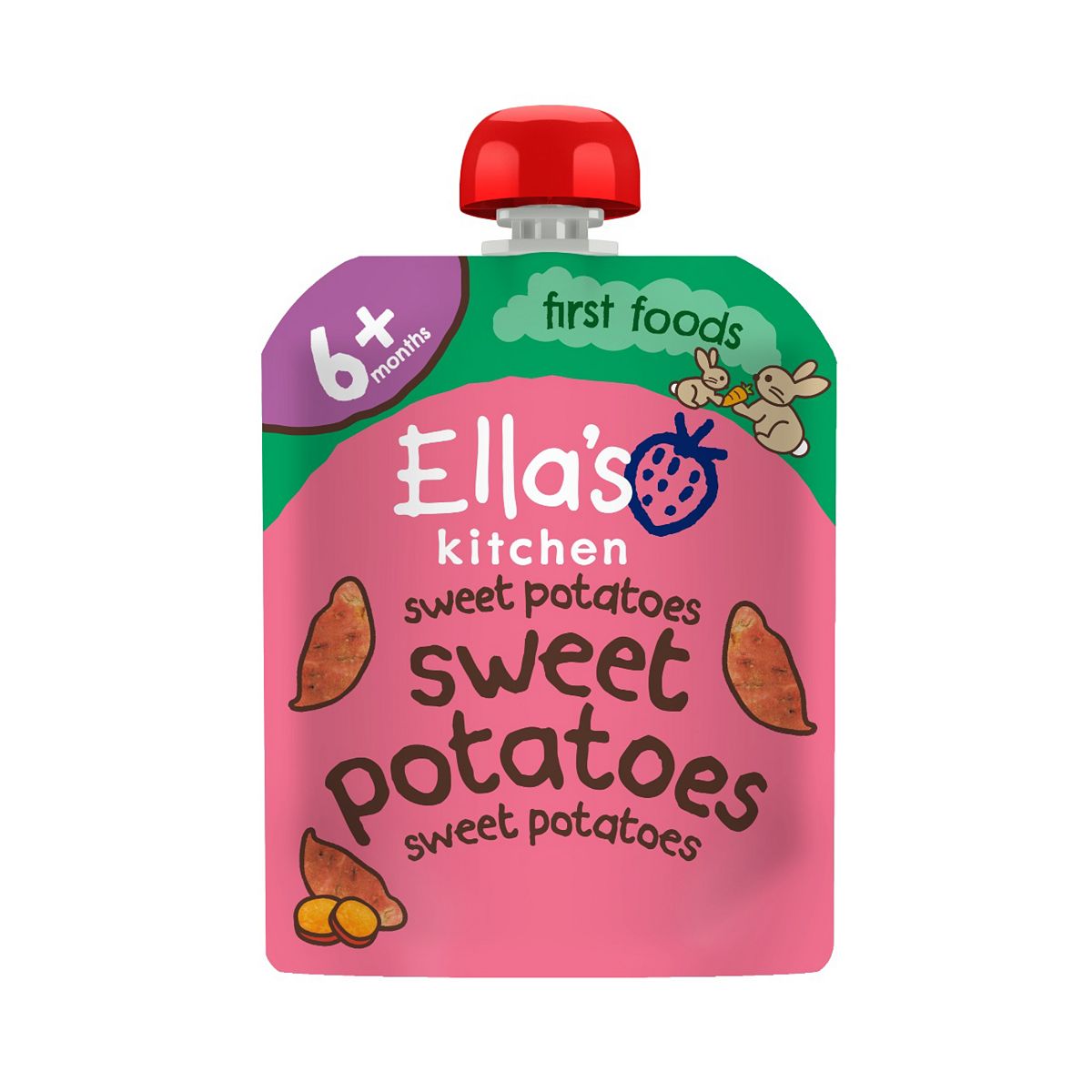 Ella's Kitchen Organic Sweet Potatoes First Tastes Baby Food Pouch 6 Plus Months 70G