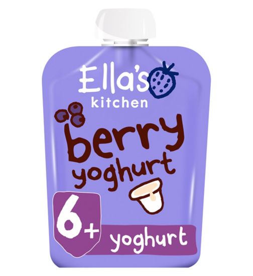 Ella's Kitchen Organic Berry Greek Style Yoghurt Baby Food Pouch 6+ Months 90g