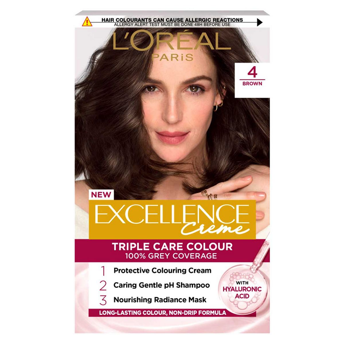 L'Oreal Paris Excellence Créme 4 Brown For 100% Grey Coverage