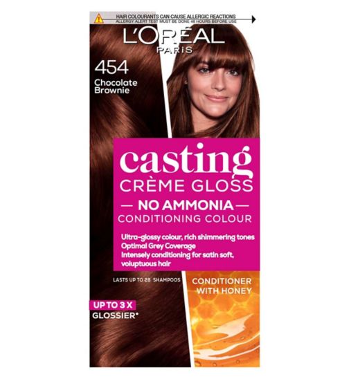 L'Oreal Paris Casting Creme Gloss Semi-Permanent Hair Dye, Brown Hair Dye 454 Choc Brownie