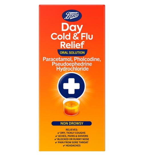 Boots Day Cold & Flu Relief Oral Solution - 240ml