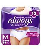 Always Discreet Underwear Incontinence Pants Normal L 10 - Boots