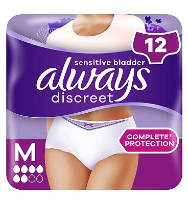 Always Discreet Incontinence Pants Normal Medium x 12