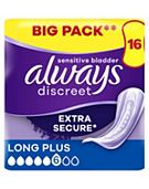 Always Discreet Incontinence Pants Plus L Black x8, Toiletries