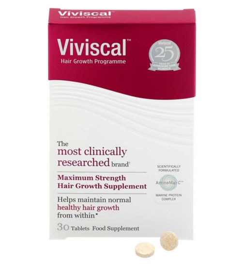 Viviscal Women's Max Strength Supplement 30 tablets - Boots