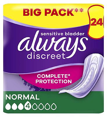 Always Discreet Boutique Incontinence Pads Normal 10