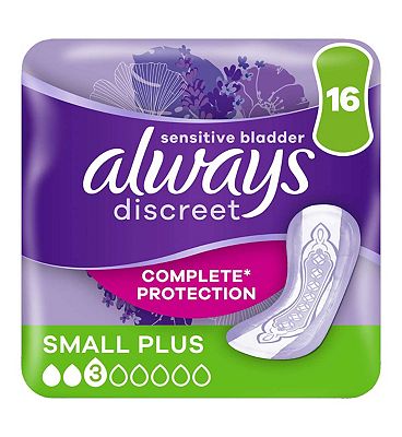 Always Discreet Incontinence Pads Small Plus x 16