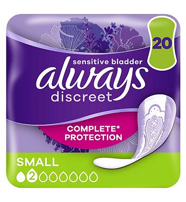 Always Incontinence, Always Discreet Liners Plus - Pack of 20