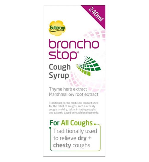 BronchoStop Cough Syrup for Dry and Chesty Coughs - 240ml