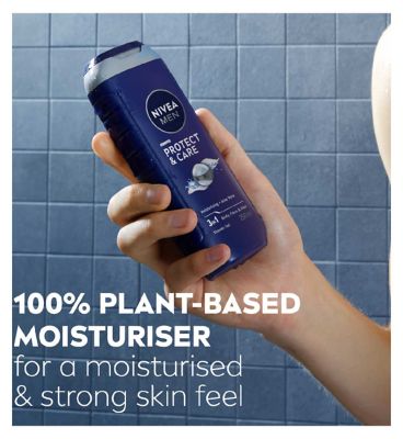 NIVEA MEN Protect & Care Moisturising Shower Gel with Aloe Vera for Body, Face & Hair 250ml (7)