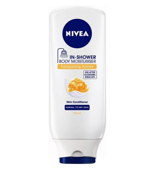 Nivea In Shower Body Moisturiser Pampering Honey Skin Conditioner 400ml