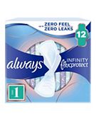 Always Infinity Long (Size 2) Wings Sanitary Towels 11 Pads - Boots