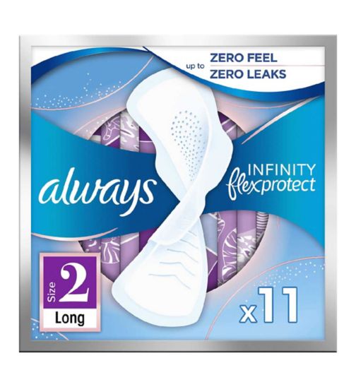 Always Infinity Long (Size 2) Wings Sanitary Towels 11 Pads
