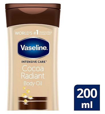Vaseline Vitalizing Body Gel Oil Cocoa Radiant Pure Cocoa Butter