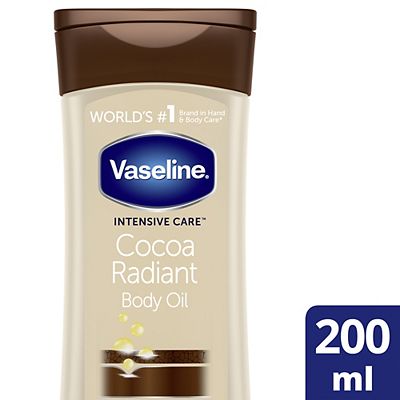 Vaseline Vitalizing Body Gel Oil Cocoa Radiant Pure Cocoa Butter