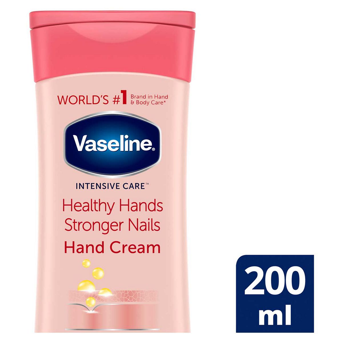 Vaseline Intensive Care Hand Cream Healthy Hands Stronger Nails200 ml, 200ml
