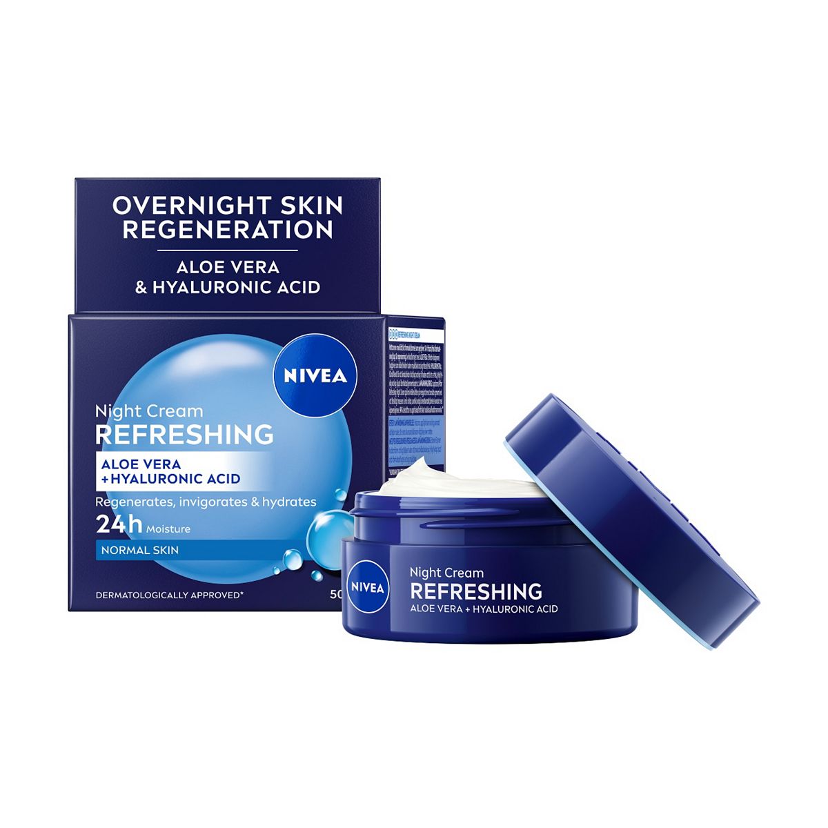 Nivea 24H Moisturising Night Cream With Vitamin E For Normal Skin 50Ml