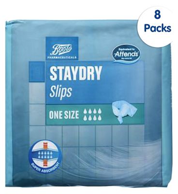 extra value packs incontinence Boots Pharmaceuticals Boots