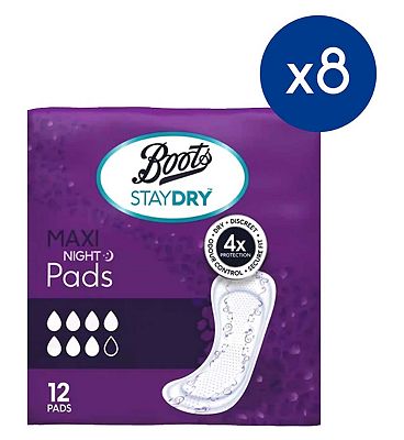 Boots Staydry Slip Medium/Large - 80 Pairs (8 Pack Bundle