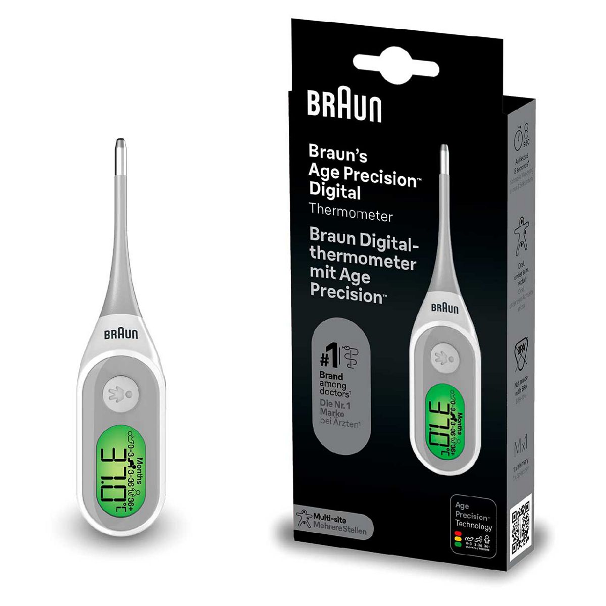Braun Age Precision® Digital Thermometer Prt2000