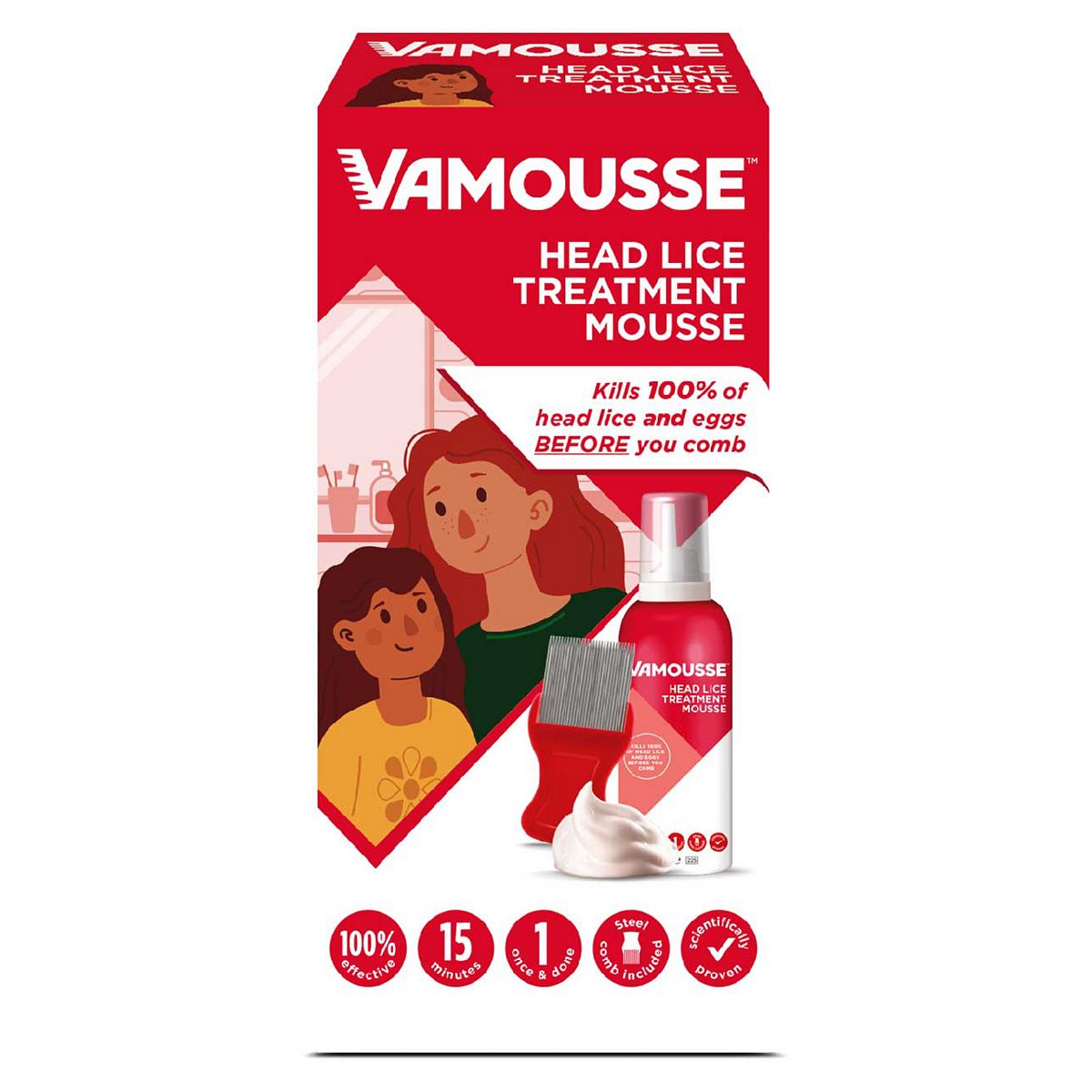 Vamousse Head Lice Treatment Mousse 160Ml