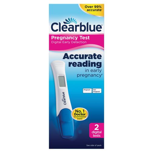 Clearblue Digital Early Detection Pregnancy Test, Kit Of 2 Tests - Boots Clearblue Digital Early Detection Pregnancy Test, Kit Of 2 Tests - Boots