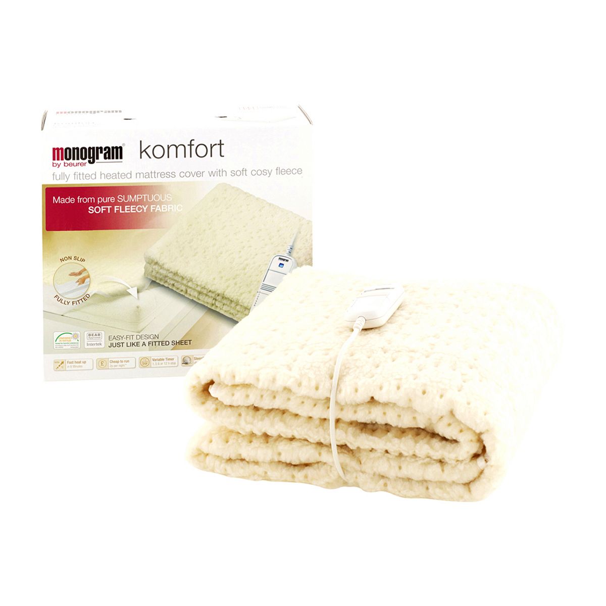 Beurer Monogram By Komfort Heated Mattress Cover - Single