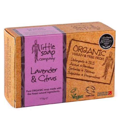 Little Soap Company Organic English Lavender and Citrus 110g