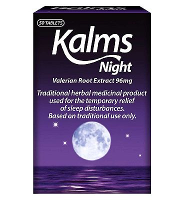 Image of Kalms Night Valerian Root Extract 96mg - 50 Tablets