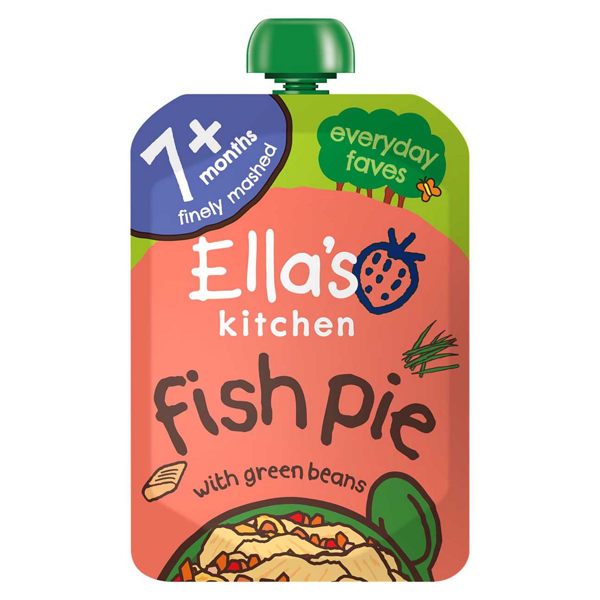 Ella's Kitchen Organic Fish Pie Baby Food Pouch 7+ Months 130G