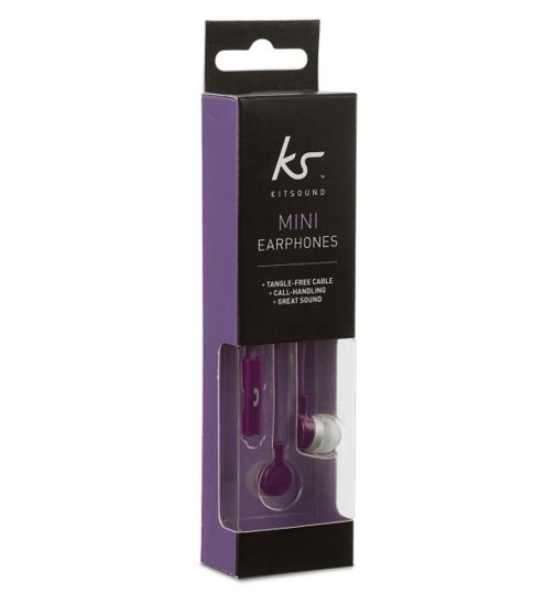 KitSound In-Ear Purple Headphones